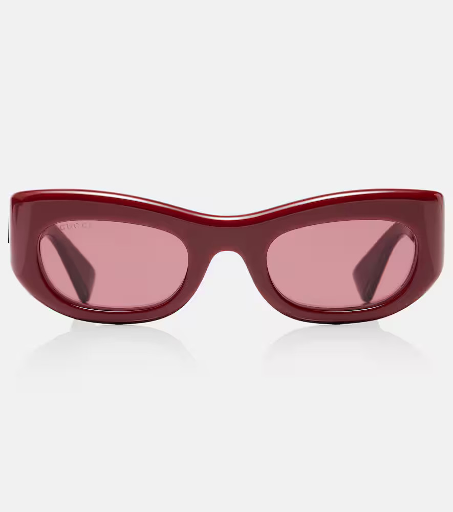 Gucci Logo rectangular sunglasses | Mytheresa (US/CA)