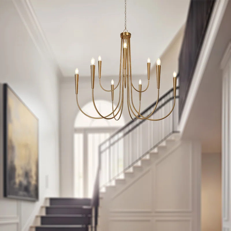 Otho 9 - Light Large 41in Candle Style Classic Chandelier  UL Certified | Wayfair North America