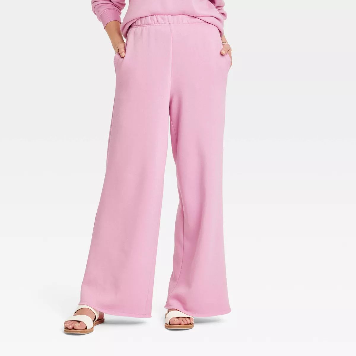 Women's Mama Wide Leg Graphic Pants - Pink S | Target