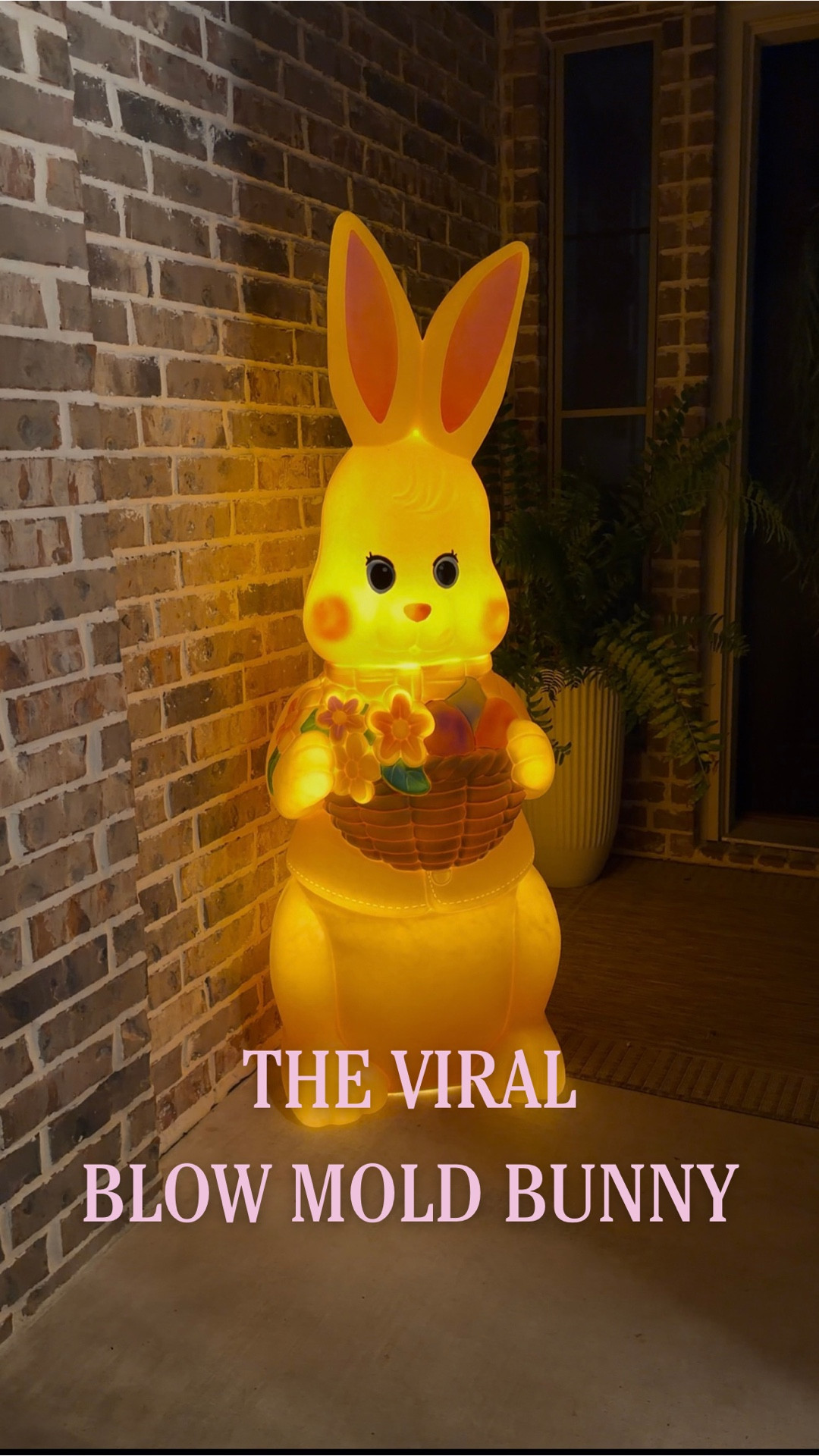 I will post when he’s back in stock 🐰 please pay attention to the size of the blow, mold Easter bunny. Mine is 60 inches tall, it looks like he is sold out right now and they are promoting different sizes .￼

#LTKKids #LTKSeasonal #LTKHome