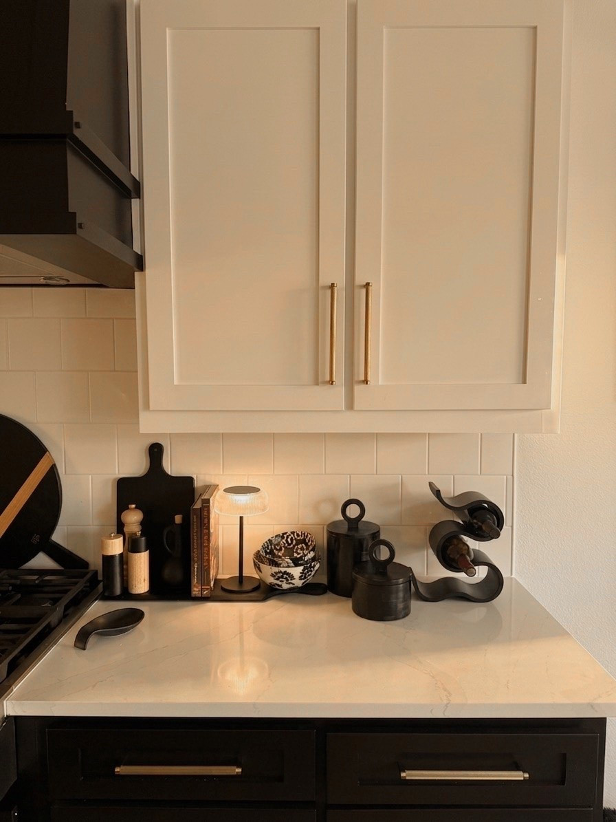 The easiest way to make a countertop feel cozy, styled, and expensive — because overhead lighting could never. Linking this warm little kitchen moment in my LTK!#LTKFinds #LTKStyleTip #LTKKitchen #KitchenDecor #CountertopStyling #CozyHome #ModernHome #NeutralHome #OrganicModern #HomeDecorFinds #KitchenDetails #AmazonHome #WayfairFinds #MinimalistHome

#LTKHome #LTKHome