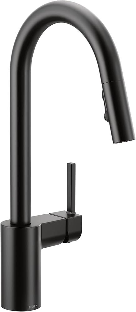 Moen Align Matte Black One-Handle Modern Kitchen Pulldown Faucet with Reflex and Power Clean Spra... | Amazon (US)