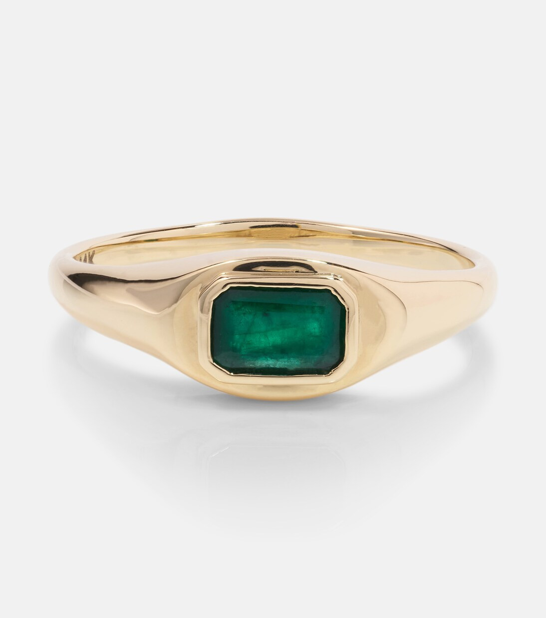 Green With Envy 14kt gold ring with emeralds | Mytheresa (US/CA)