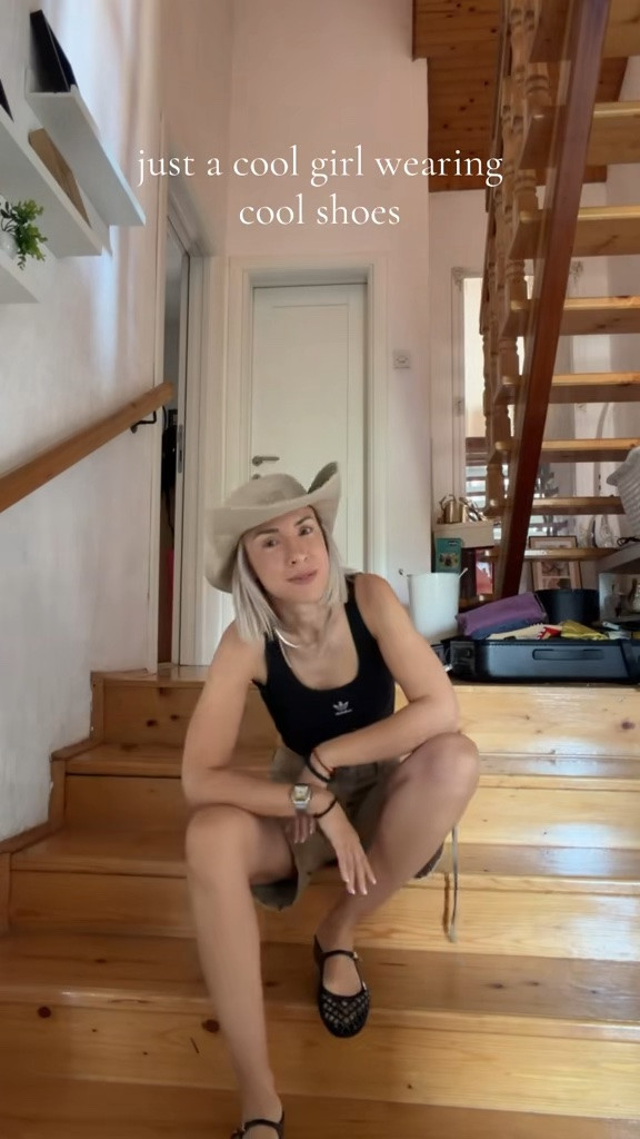 Cool girl summer outfit and it is cargo denim shorts jelly sandals a cool top and the perfect hat and I am obsessed with every single piece 👀🤎

#LTKstyletip #LTKfindsunder100 #LTKshoecrush #SummerOutfit #CoolGirlStyle

#LTKgrwm #LTKdayinmylife #LTKootd