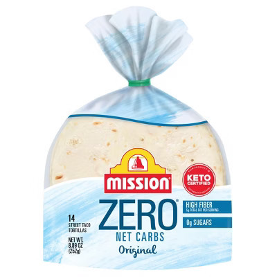 Mission Street Taco Size Zero Net Carbs Original Flour Tortillas - 14ct/8.89oz | Target
