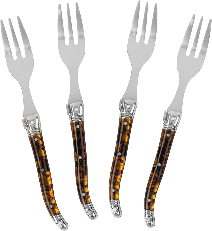 French Home Laguiole Cake Forks, Set of 4 - Tortoise Shell | Amazon (US)