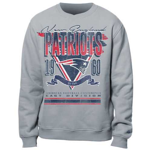 New Era Mens New Era Patriots Crew Sweatshirt - Mens Multi/Grey Size S | Foot Locker (US)