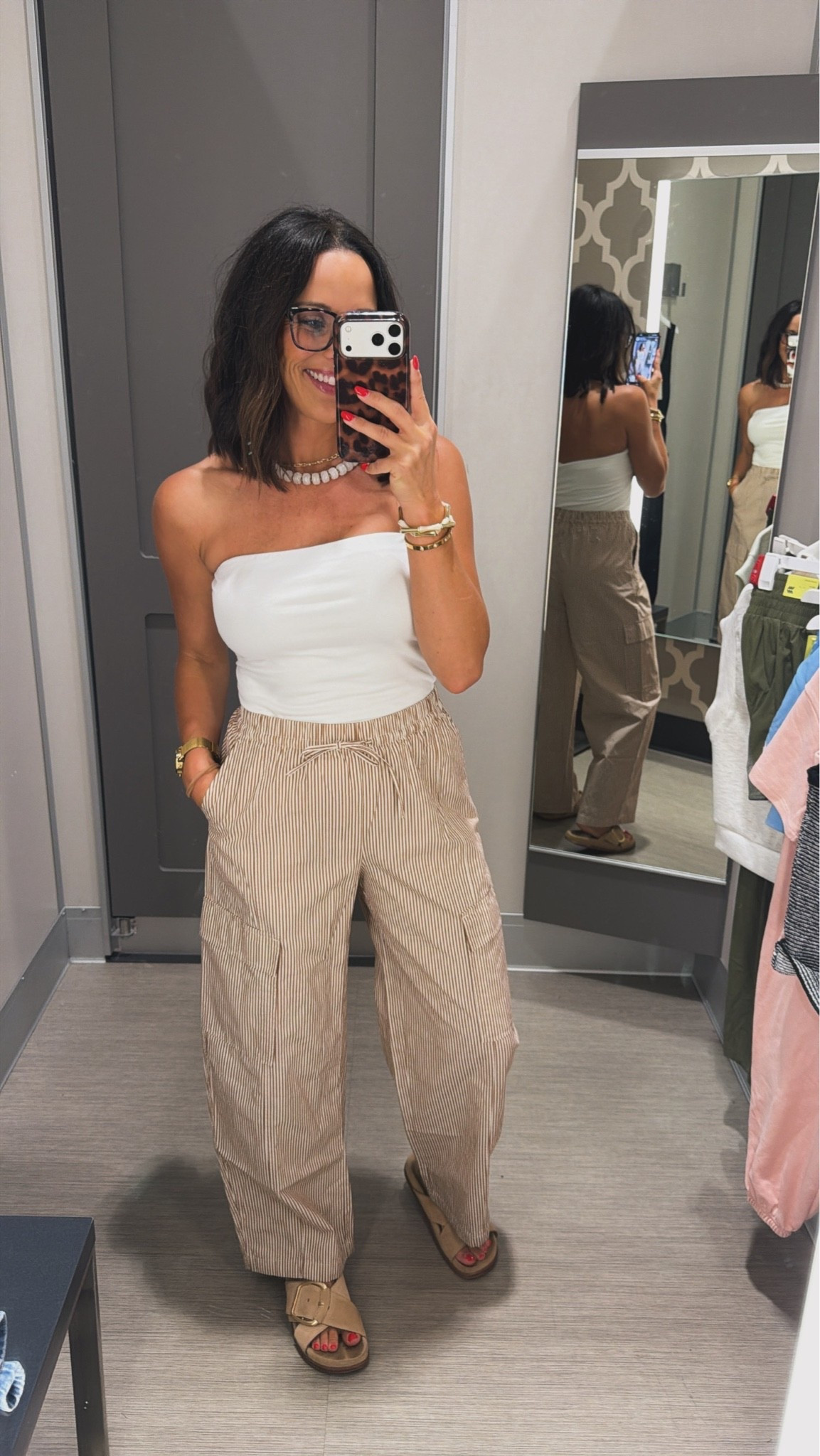 Target is seriously doing so good lately!! These striped cargo pants are such a cute easy throw-on pair and I love them with a simple fitted top. Comfy but still looks put together 🤎 Wearing a small!

#targetstyle #targetfinds #targetfashion #targetoutfit #affordablefashion #casualoutfit #everydaystyle #ltkfinds #ltkfashion #ltkstyle