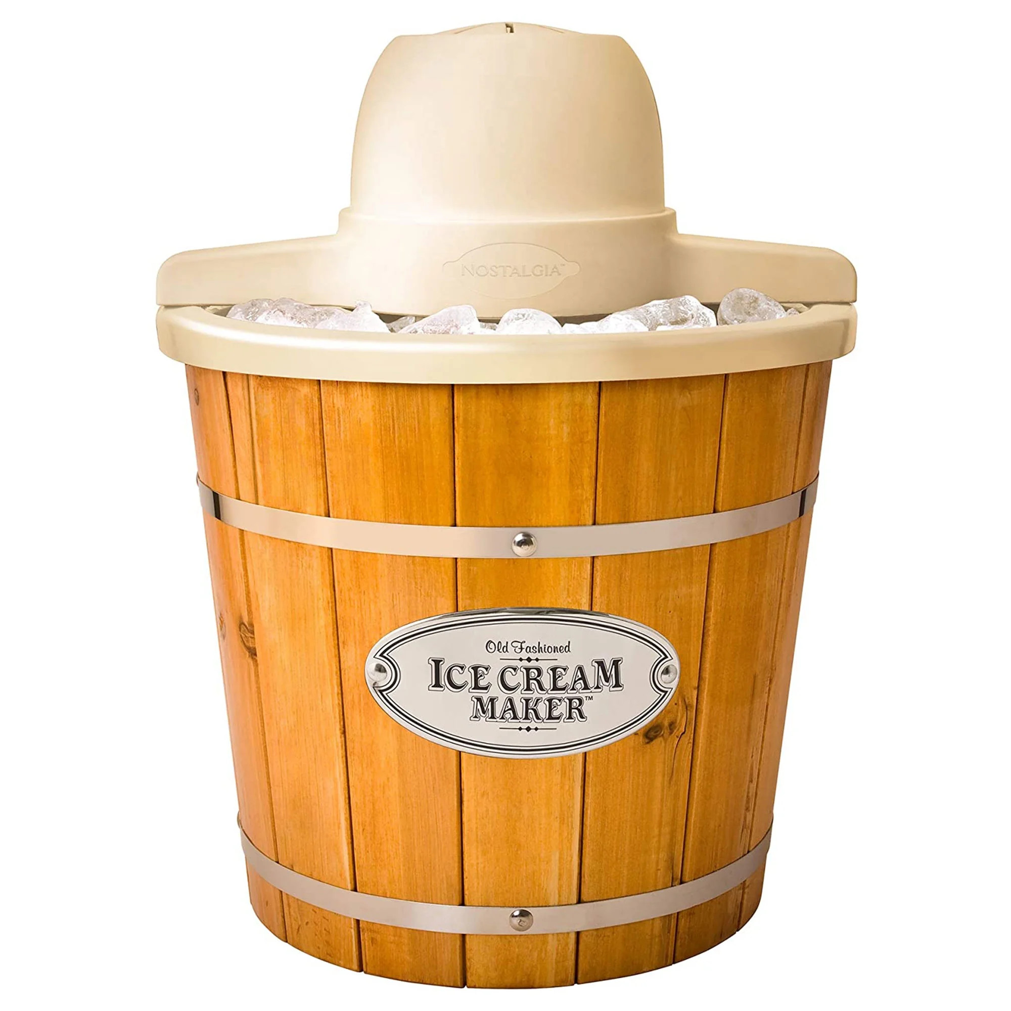 Nostalgia Vintage Collection Ice Cream Maker, 4 qt, Aluminum/Plastic | Walmart (US)