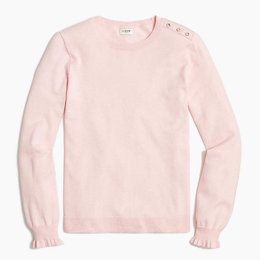 Ruffle rhinestone sweater | J.Crew Factory