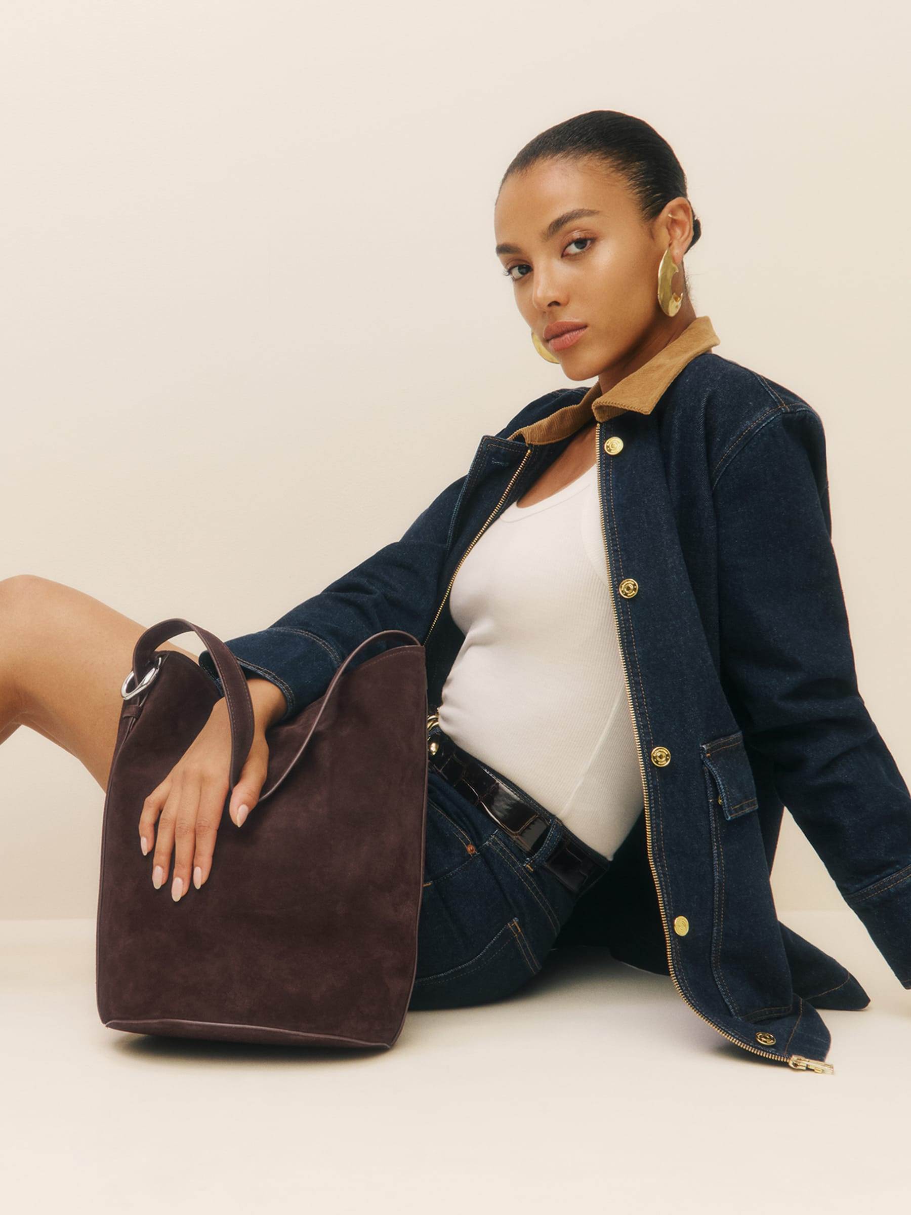 Seleena Bucket Bag | Reformation (Global)