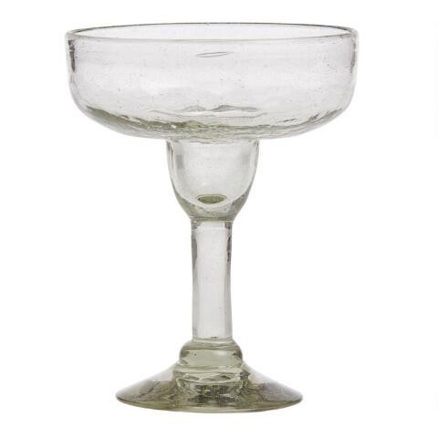 Crackle Recycled Margarita Glasses Set Of 4 | World Market