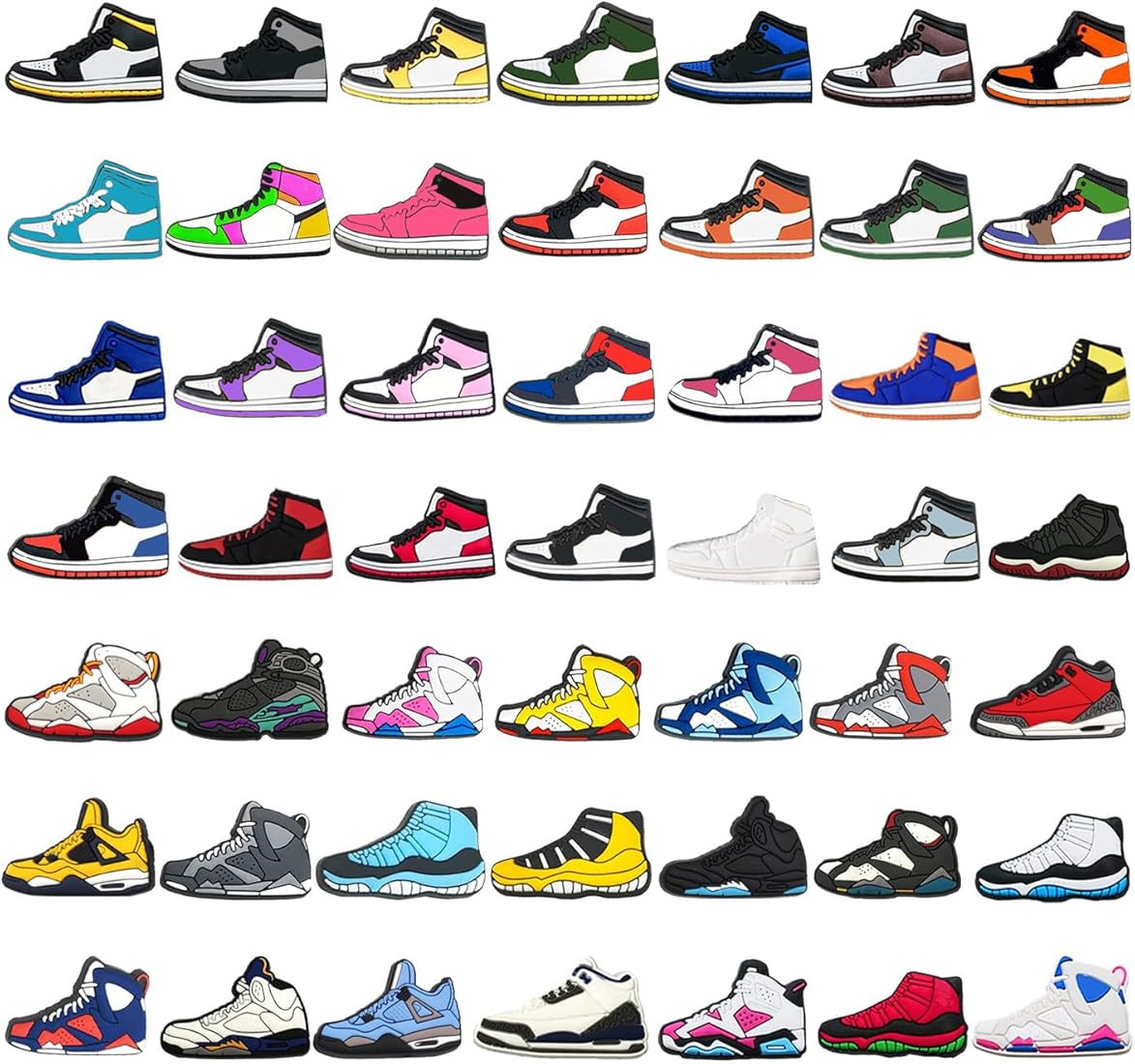 Farsky 50 PCS Basketball Shoe Charms Decoration, Clog Pins Accessories Charms for Kids Teens Boys... | Amazon (US)