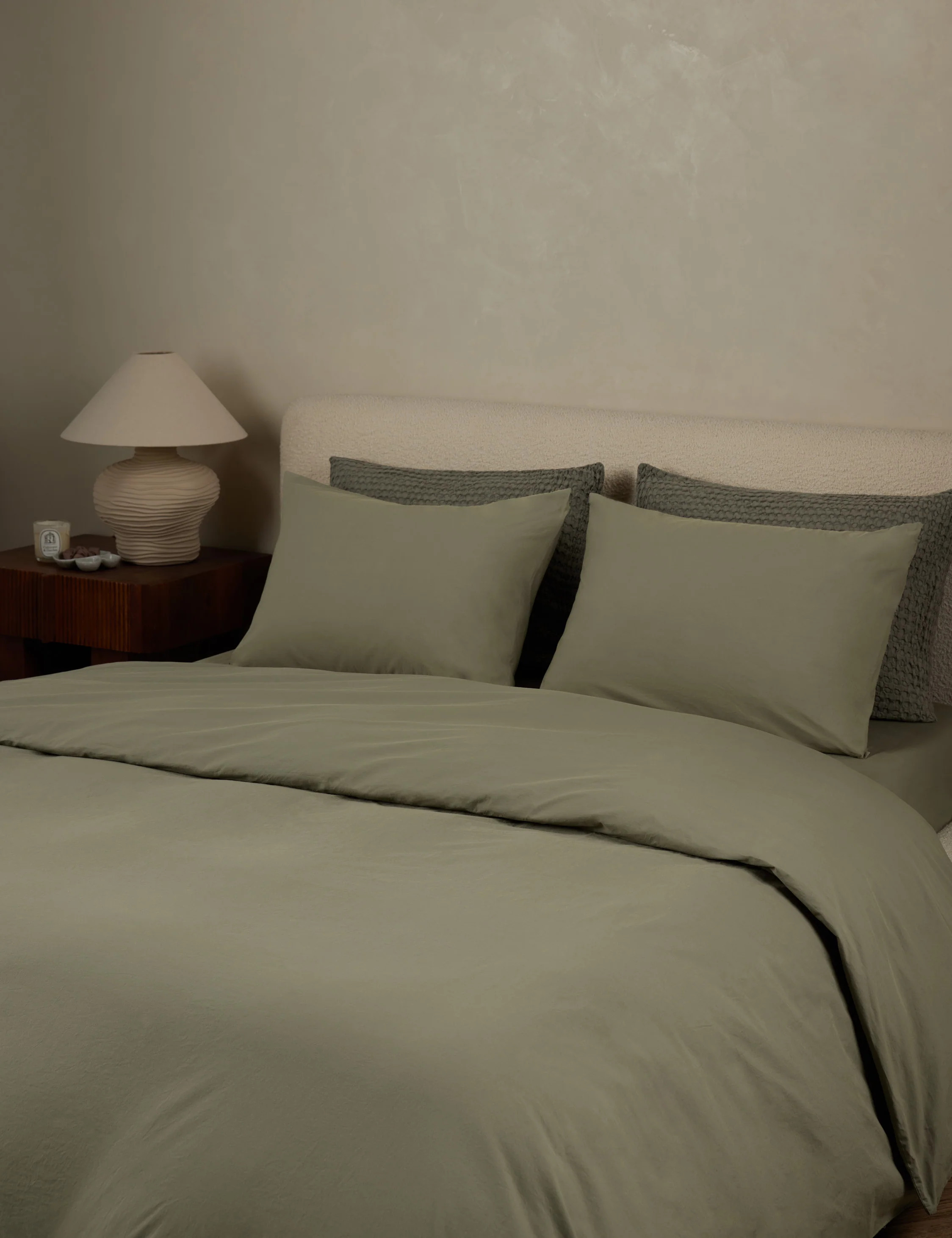 Juna Washed Percale Duvet Cover | Lulu and Georgia 