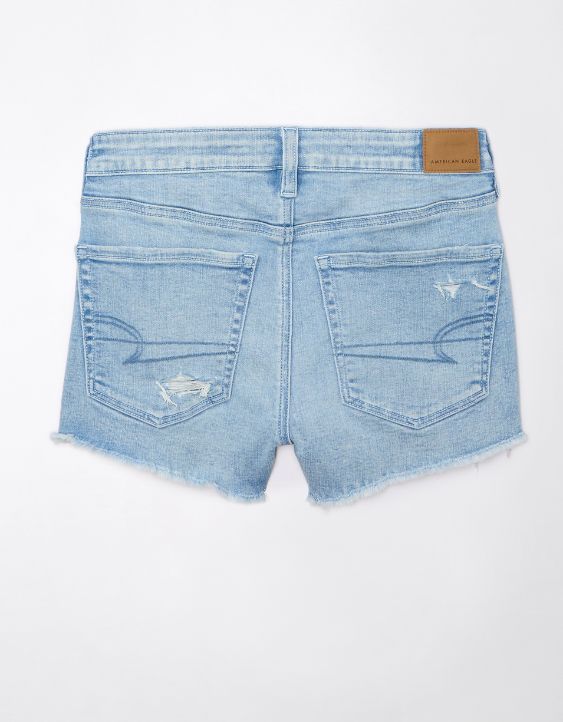 AE Next Level High-Waisted Denim Short Short | American Eagle Outfitters (US & CA)
