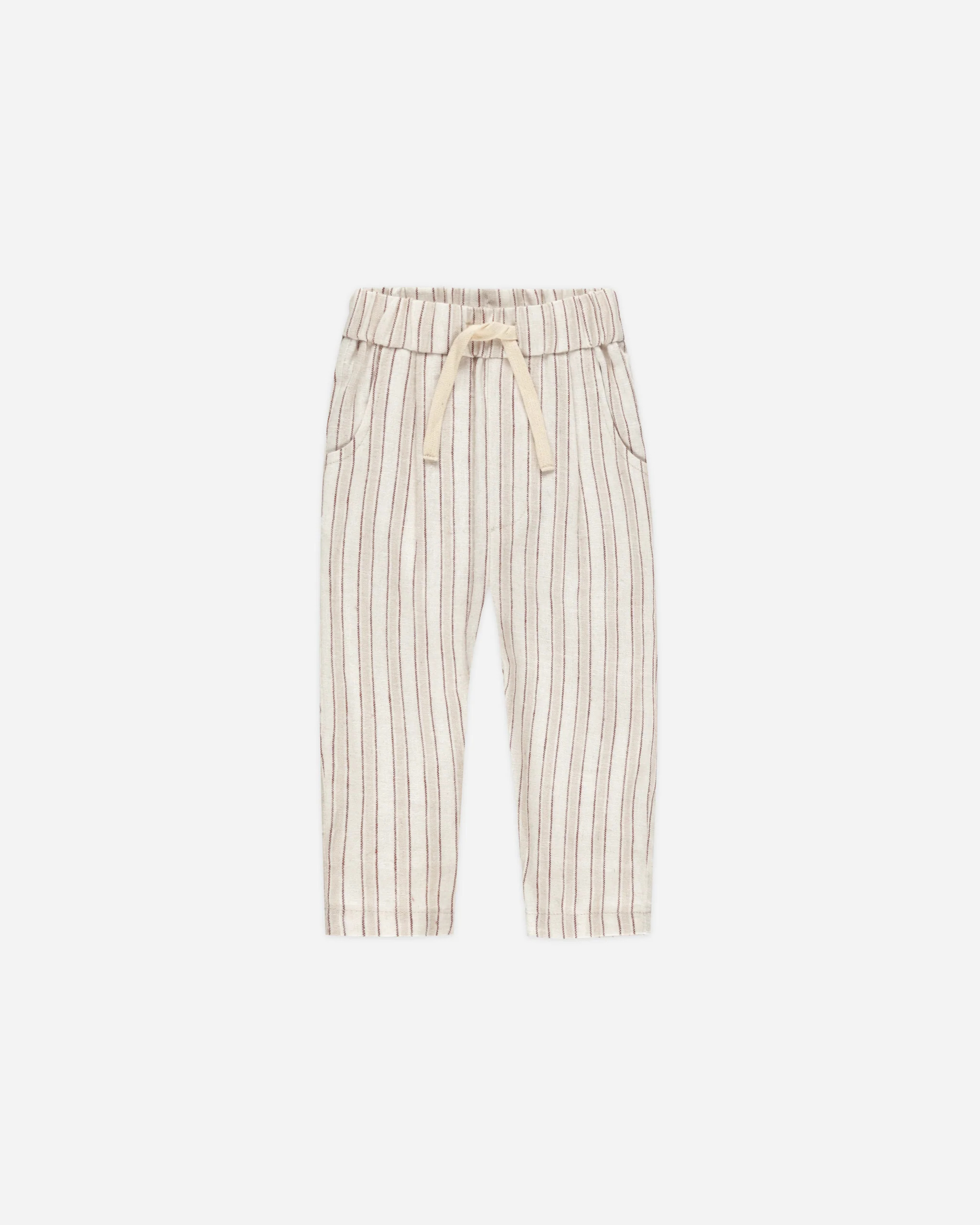 Ethan Trouser || Stone Stripe | Rylee + Cru
