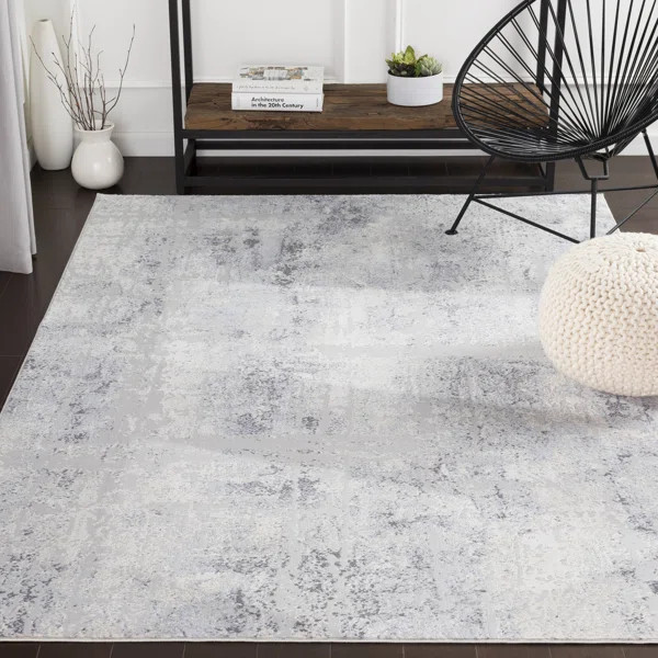 Framingham Abstract Gray Rug | Wayfair North America