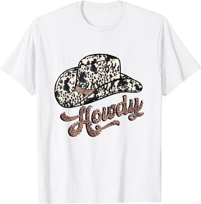 Howdy Honey Howdy Honey Howdy Honey Howdy Honey Hat Leopard T-Shirt | Amazon (US)