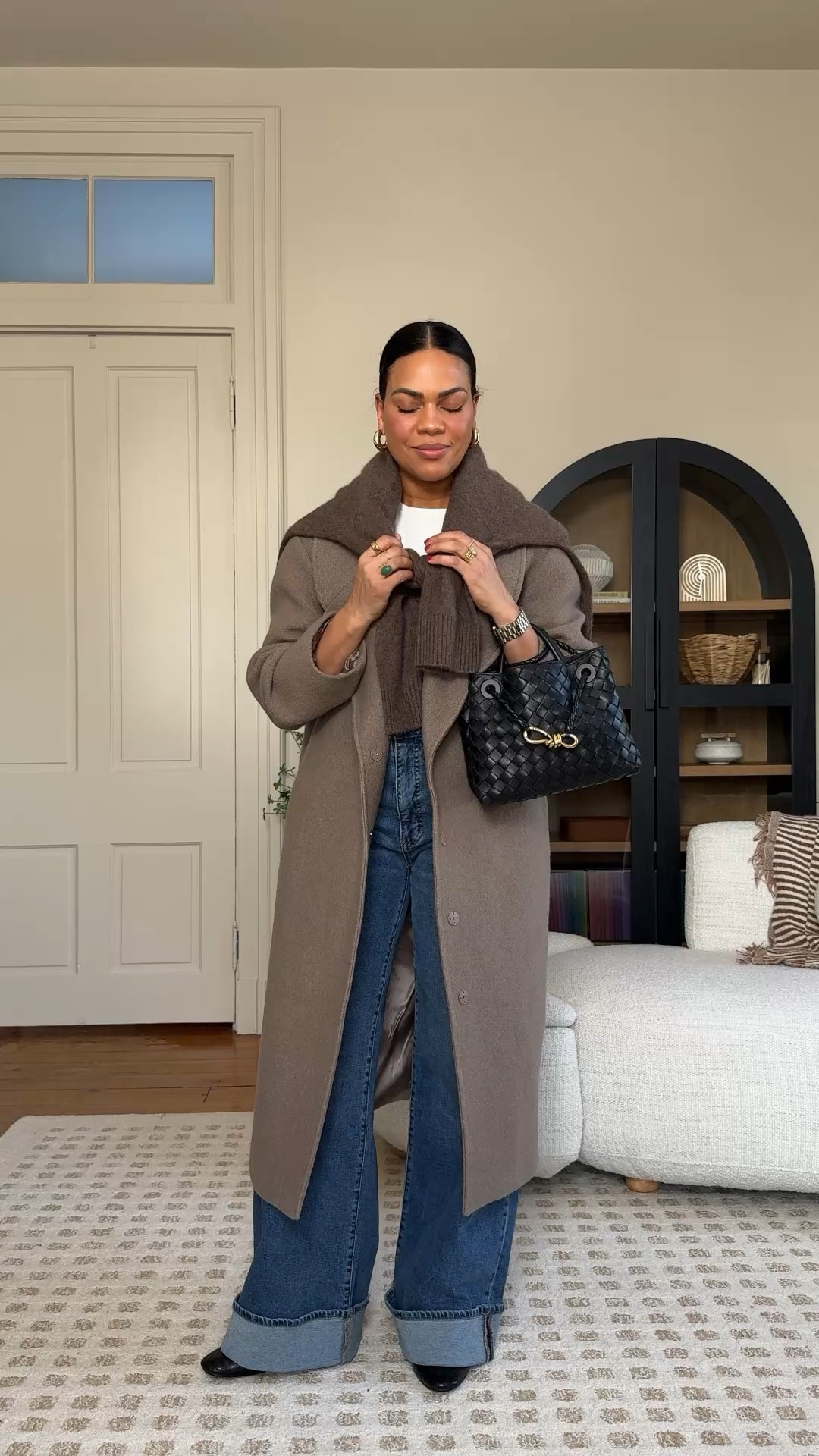 Stunning wool coat that is high quality, with all natural fibers. Fully lined  I sized up! The sweater is oversized get your regular size. It is cashmere and so so so soft.  

#LTKOver40 #LTKStyleTip #LTKWatchNow