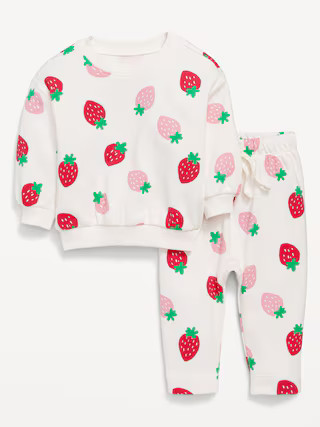 Printed French Terry Sweatshirt and Leggings Set for Baby | Old Navy (US)