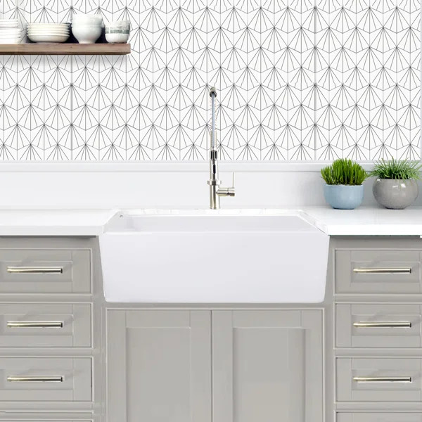 Cape 30" L x 18" W Farmhouse Kitchen Sink | Wayfair North America