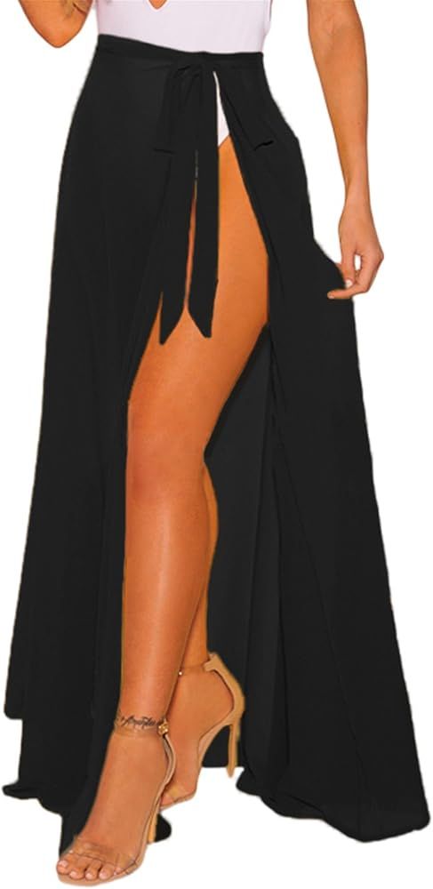 Blibea Women's Bikini Sarong Sexy Swimwear Cover Up Sheer Wrap Maxi Beach Skirt | Amazon (US)