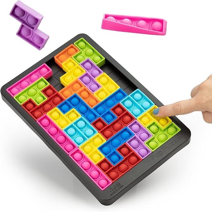 Power Your Fun Pop Puzzle Popper Fidget Game - 27pc Jigsaw Puzzle Game Pop Push It Bubble Sensory... | Amazon (US)