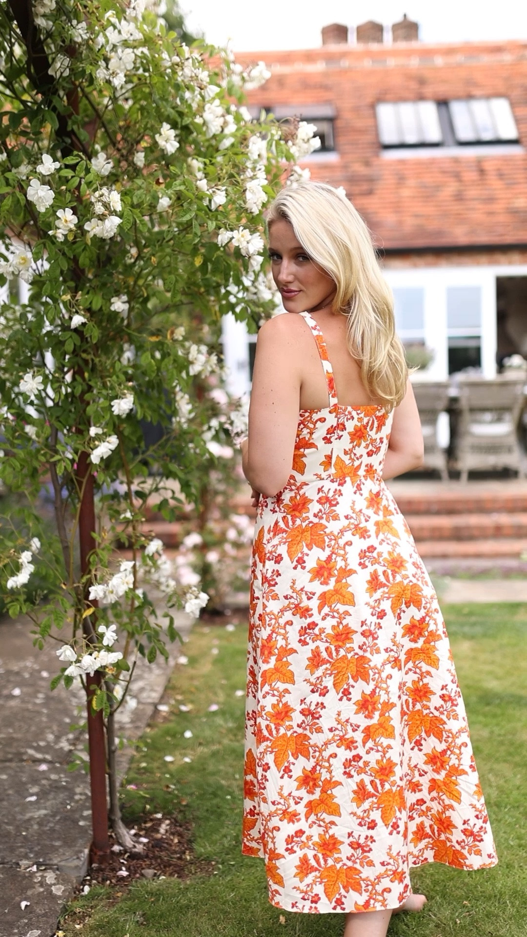 lk bennett orange dress leonorasmee on LTK
