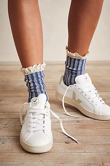 Molly Washed Ruffle Socks | Free People (Global - UK&FR Excluded)