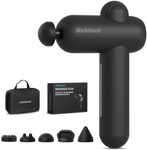 Nekteck Massage Gun Deep Tissue - 12mm Amplitude, 30 Speeds, Full-Body Muscle Relaxation Device w... | Amazon (US)