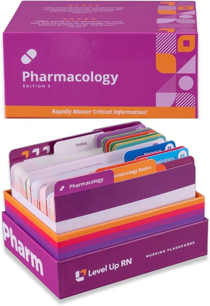 Pharmacology Flash Cards - No Fluff - Only Essential NCLEX and ATI HESI Tested Info - for Nursing... | Amazon (US)