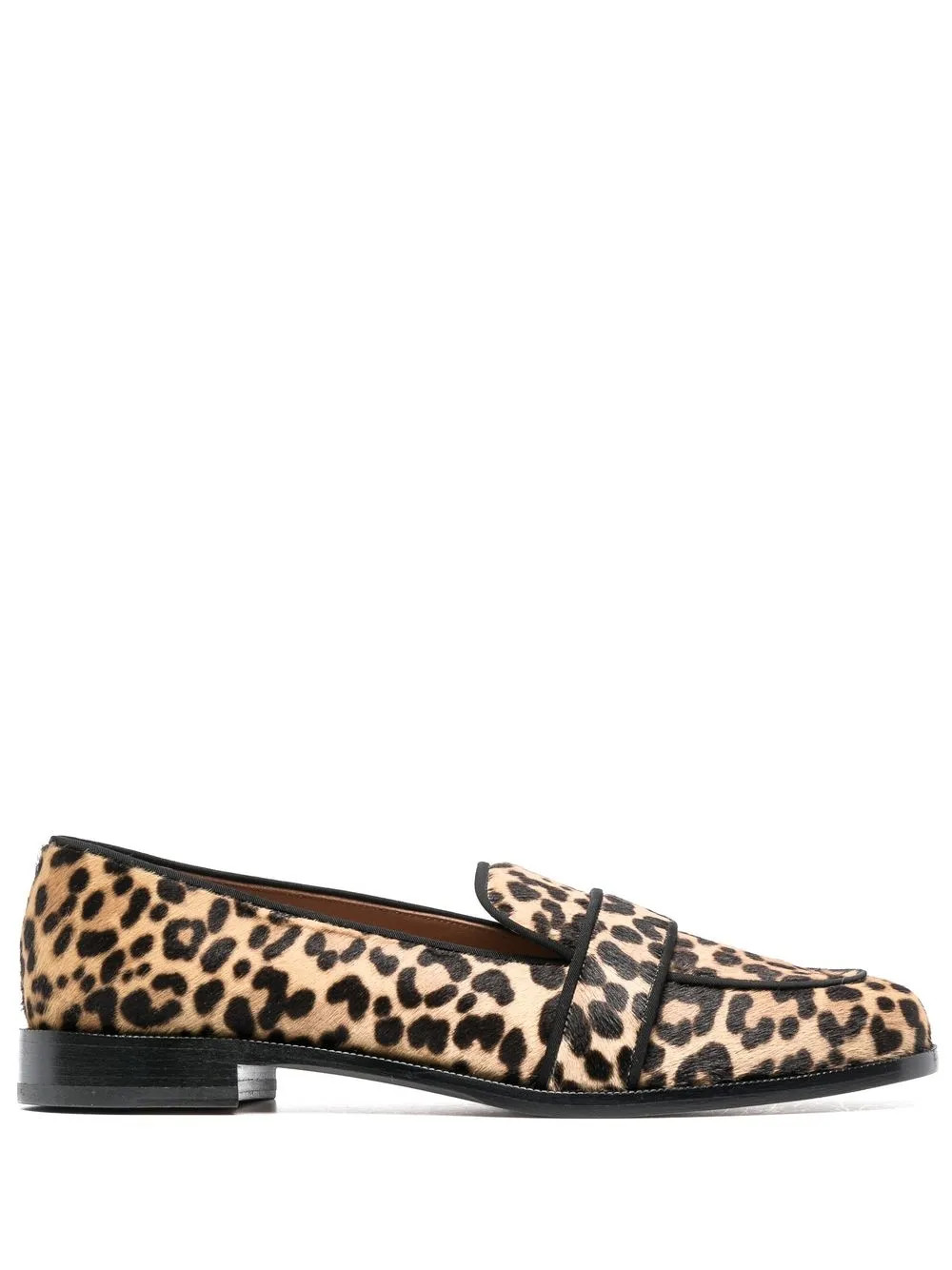 Aquazzura Martin leopard-print Loafers - Farfetch | Farfetch Global