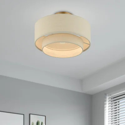 Charleeann 1-Light 13cm Semi Flush Mount | Wayfair North America