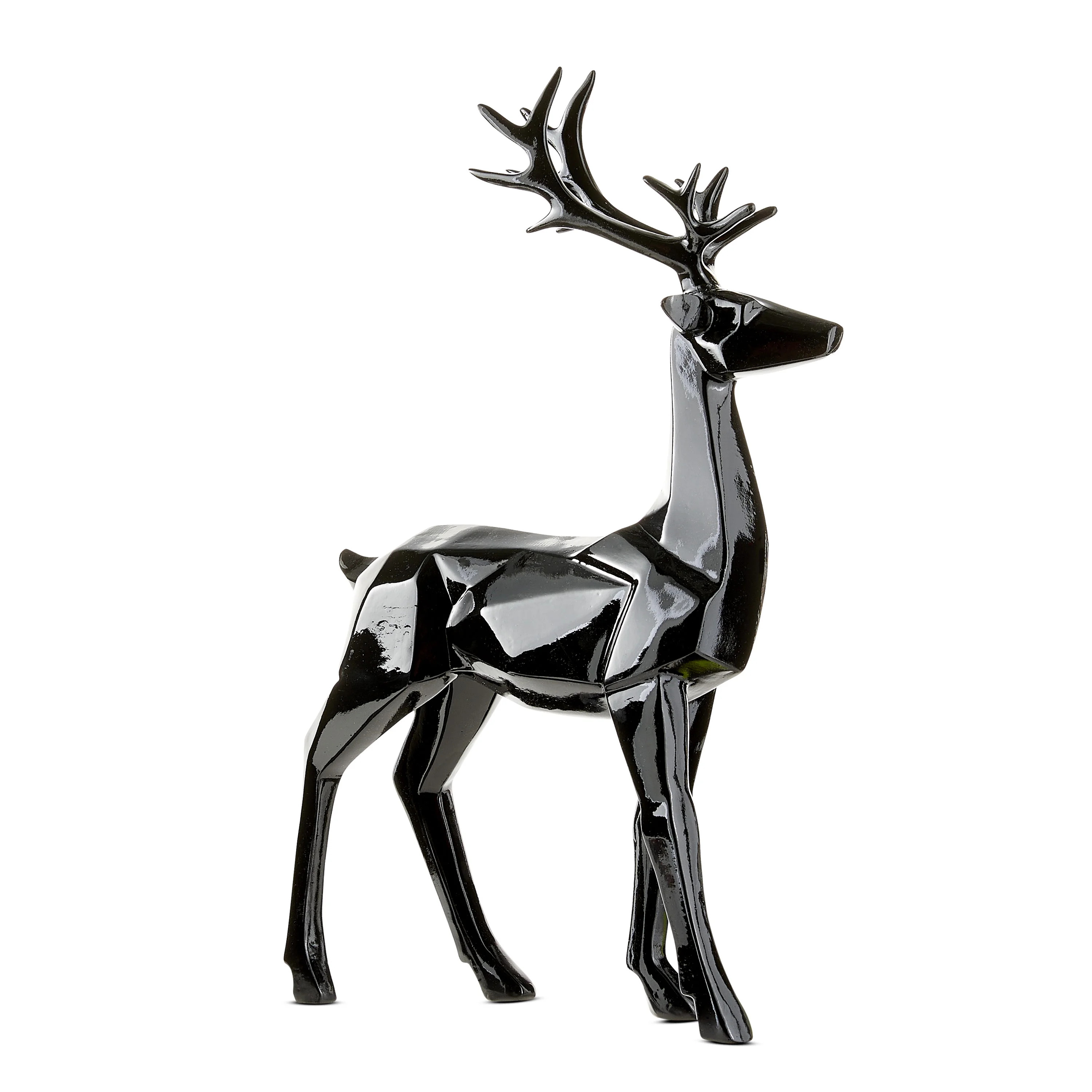 Black Standing Reindeer Tabletop Decoration, 17 in, by holiday Time - Walmart.com | Walmart (US)