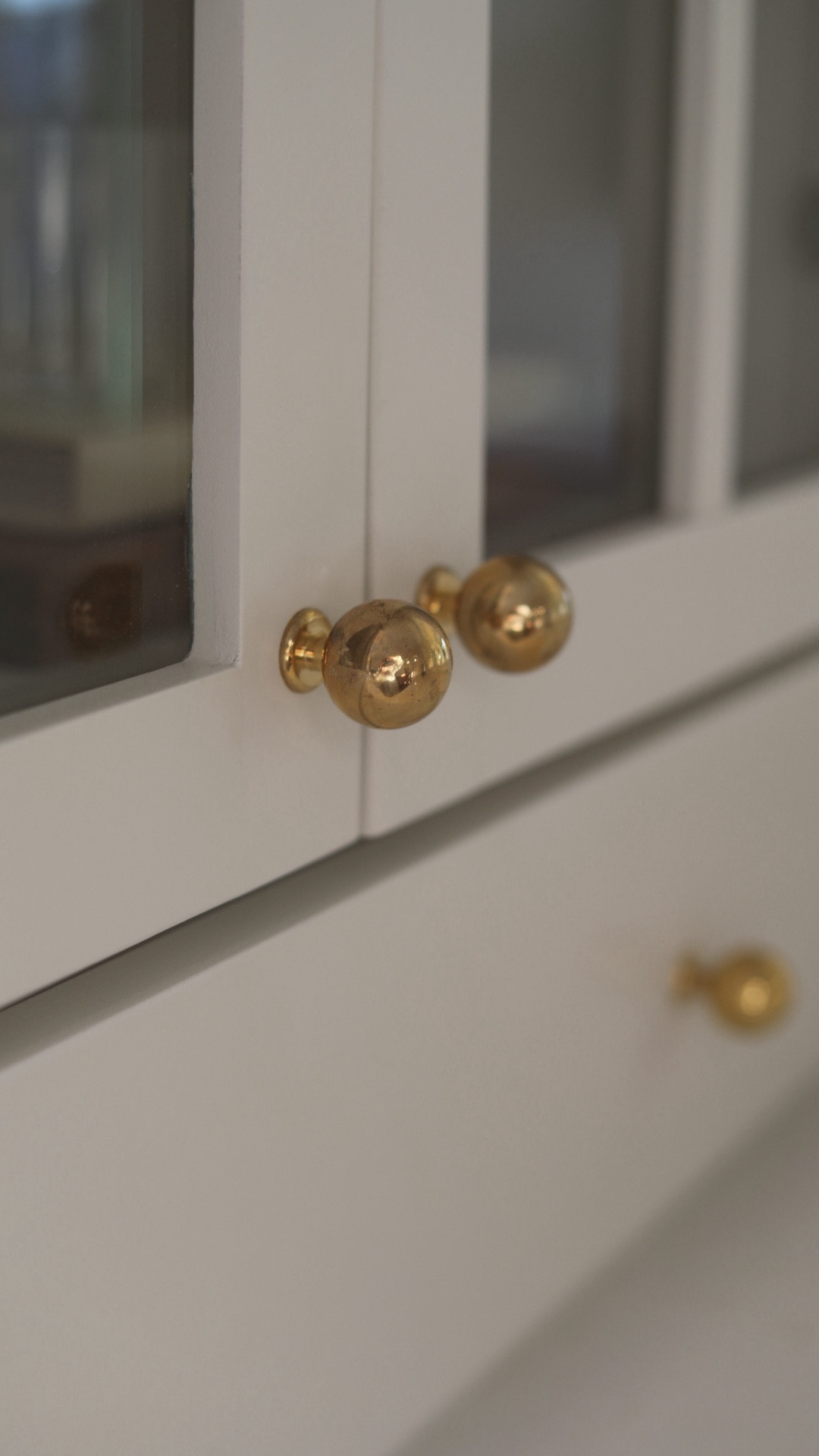 My my Amazon unlacquered brass hardware is aging after almost a year! 

**The knobs and cup pulls share a link so make sure you click over to the additional options if you don’t see it at first 

Unlacquered brass starts shiny, then patinas slowly with age. 
A lot of designers love and use it because it adds a richness and character that just gets better with time- but make sure it’s a look you love too! 


#LTKHome