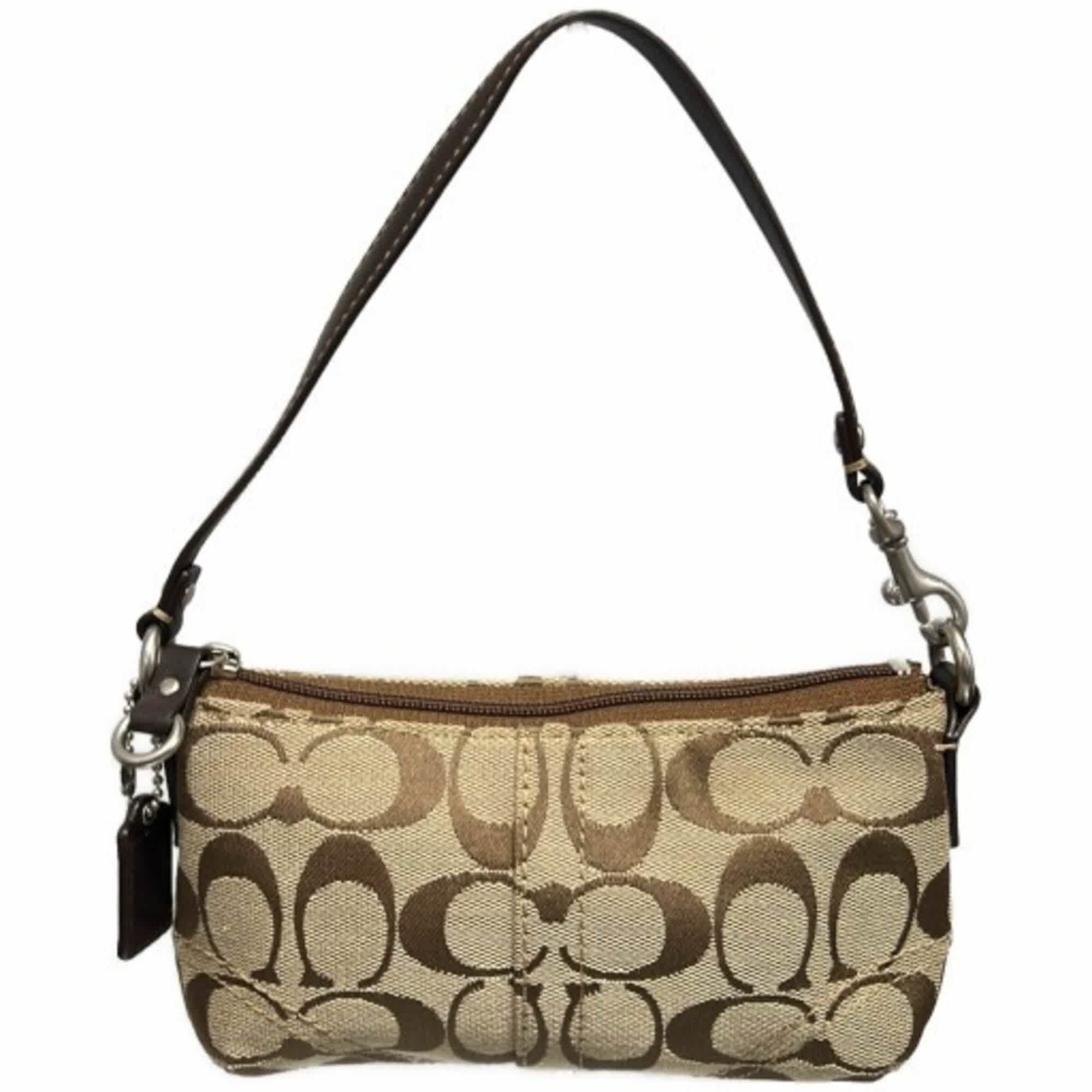 Coach Signature Line Handbag Pouch Shoulder Bag (Pre-Owned) | Shop Simon