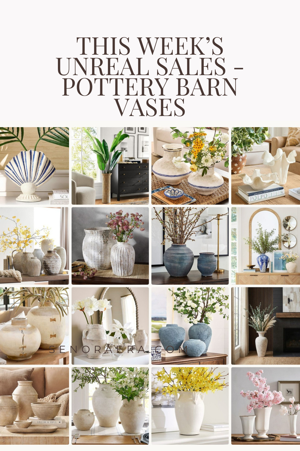 Every week we find the best vase sales at Pottery Barn  

 #LTKOver40 #LTKHome #LTKSaleAlert