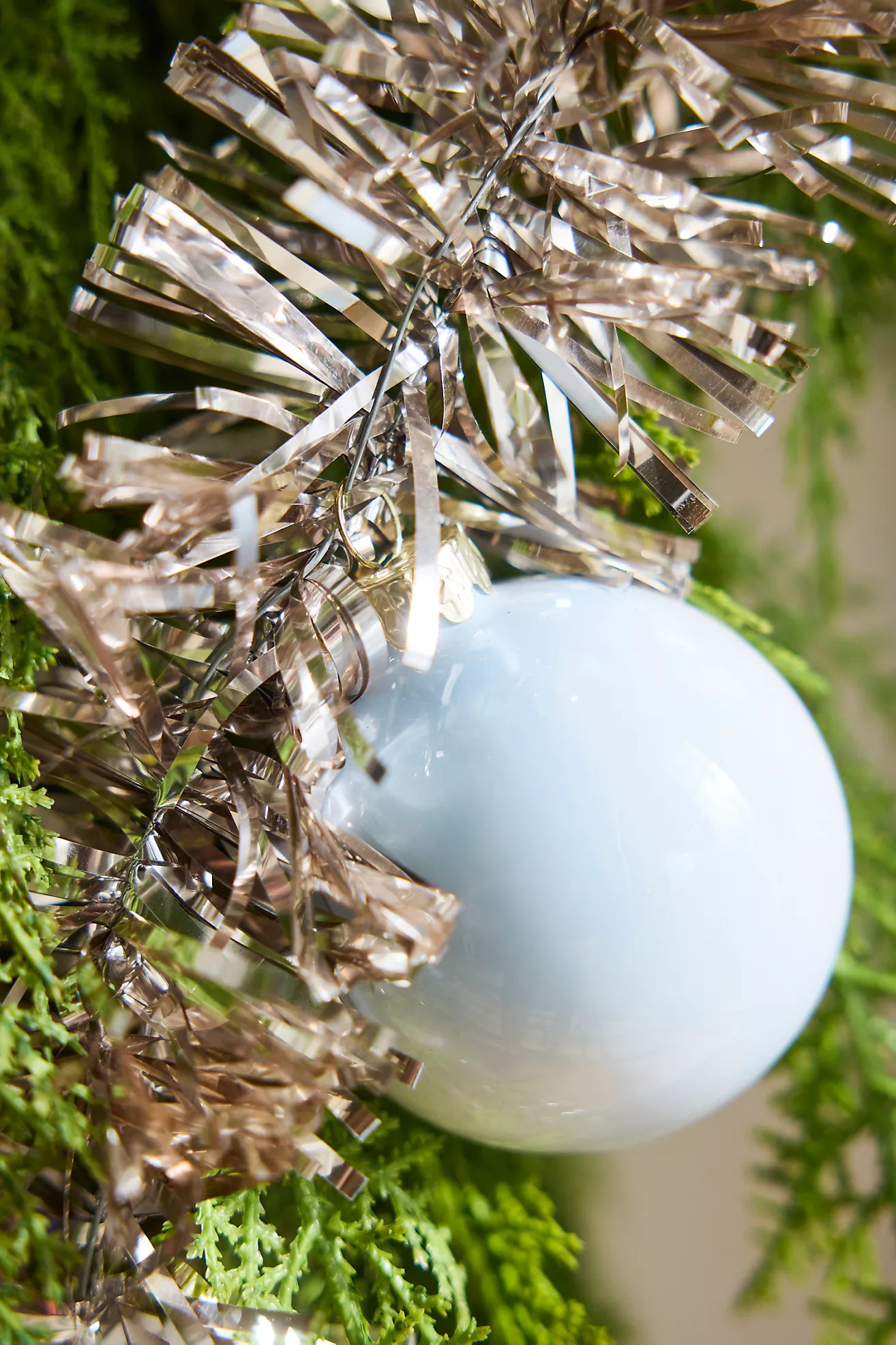 Enamel Bauble + Tinsel Garland | Anthropologie (US)