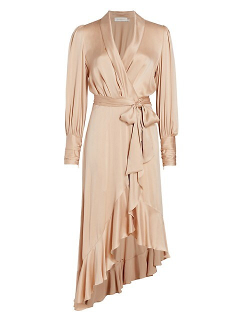 Zimmermann Silk Wrap Midi-Dress | Saks Fifth Avenue