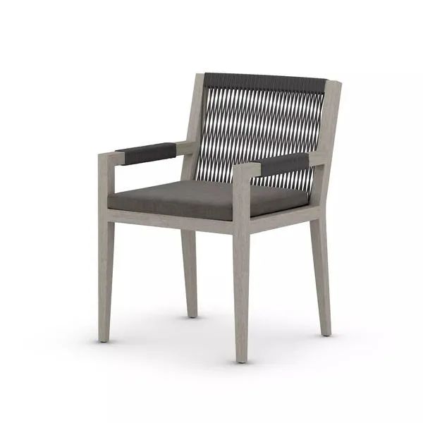 Sherwood Outdoor Dining Armchair, Weathered Grey | Scout & Nimble