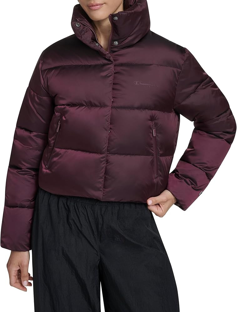 Champion womens Cropped Puffer Jacket | Amazon (US)
