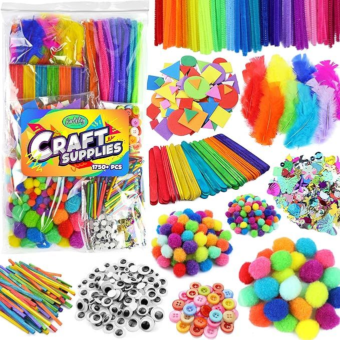 Arts & Crafts Supplies for Kids Crafts - Kids Craft Supplies & Materials - Kids Art Supplies for ... | Amazon (US)