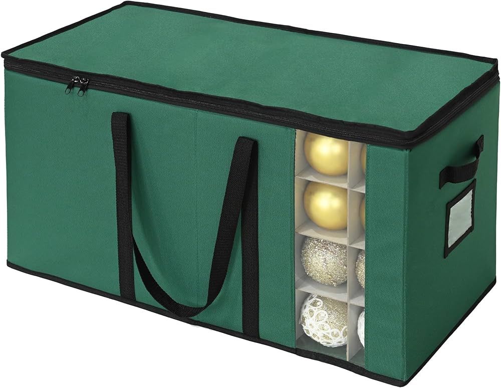 GRANNY SAYS Ornament Organizer Storage box, Christmas Ornament Storage, Stores 128-3" Ornaments, ... | Amazon (US)