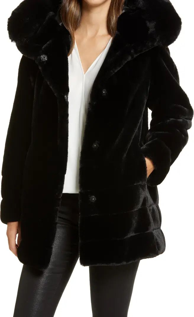 Hooded Faux Fur Coat | Nordstrom