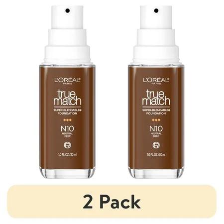 (2 pack) L'Oreal Paris True Match Super Blendable Cream Foundation Makeup, 1 fl oz | Walmart (US)
