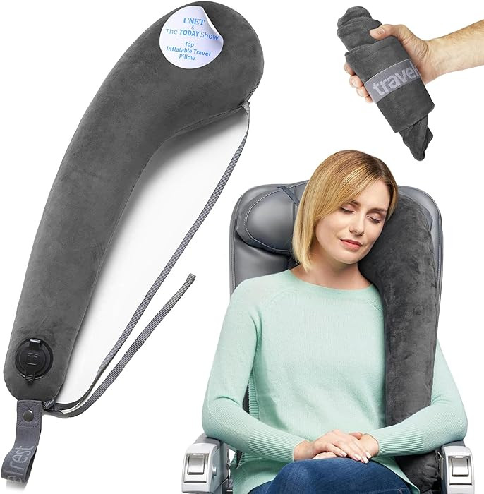 TRAVELREST All-in-One Travel Neck Support & Body Pillow - Airplane Pillow for Long Flight Comfort... | Amazon (US)