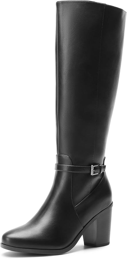 DREAM PAIRS Women's Knee-High Boots Comfortable Chunky Block Heel Riding Boots Fall Boots Pointed... | Amazon (US)