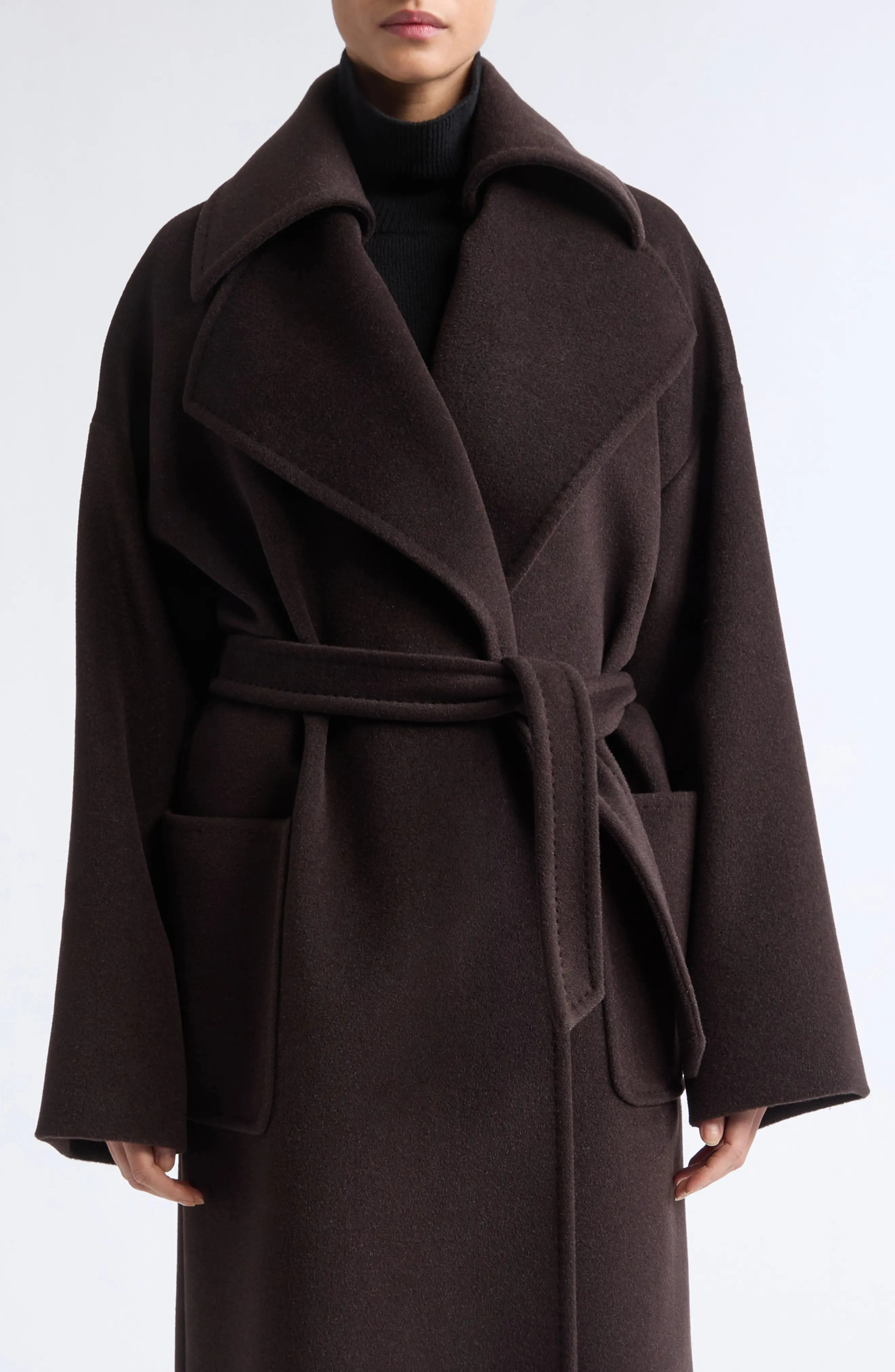 Max Mara Panda Belted Virgin Wool, Alpaca & Cashmere Coat (Women) | Nordstrom | Nordstrom
