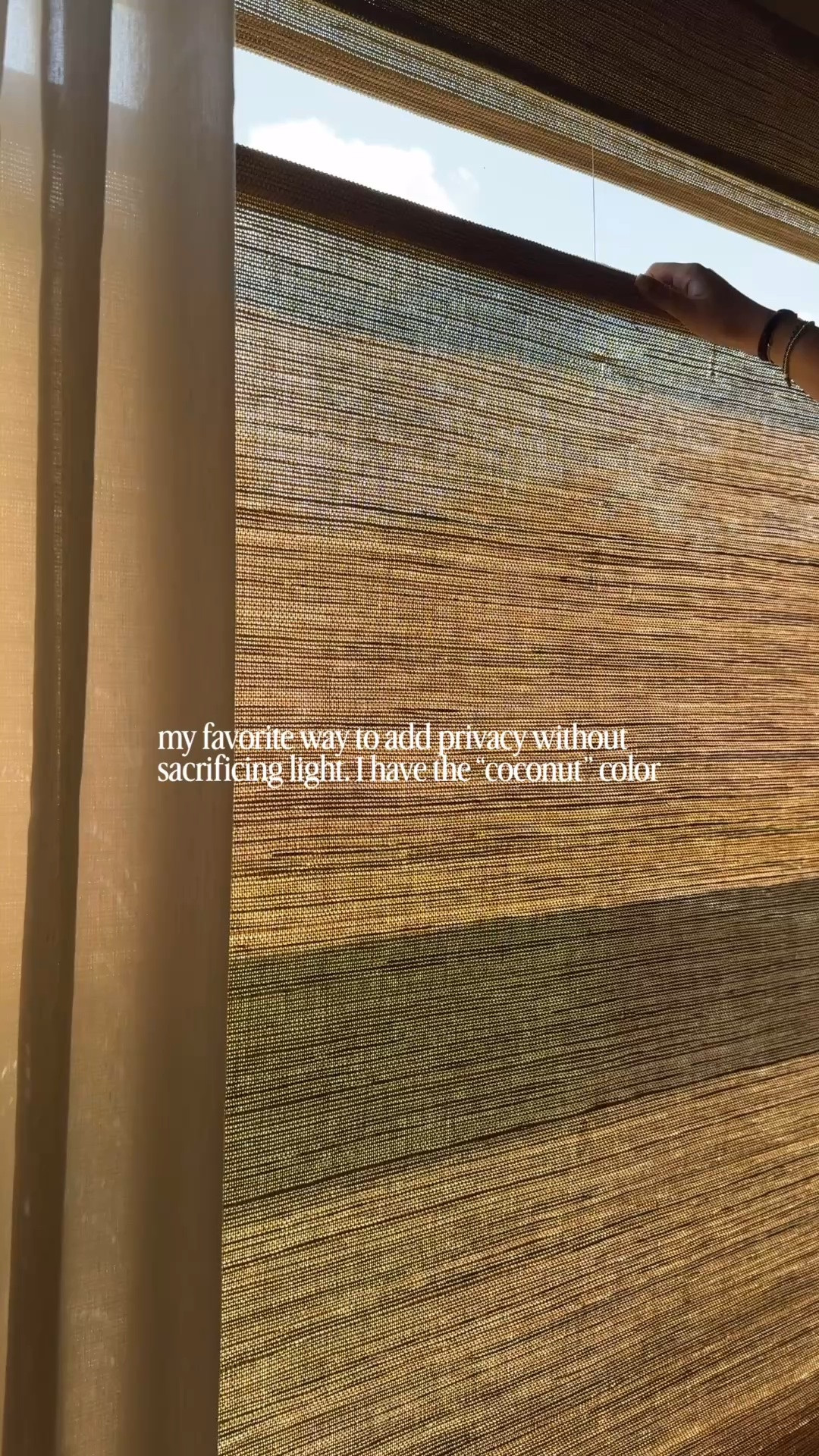 Custom woven blinds with a top-down/bottom-up design—privacy where you need it while still letting beautiful natural light into the room.

#LTKHome