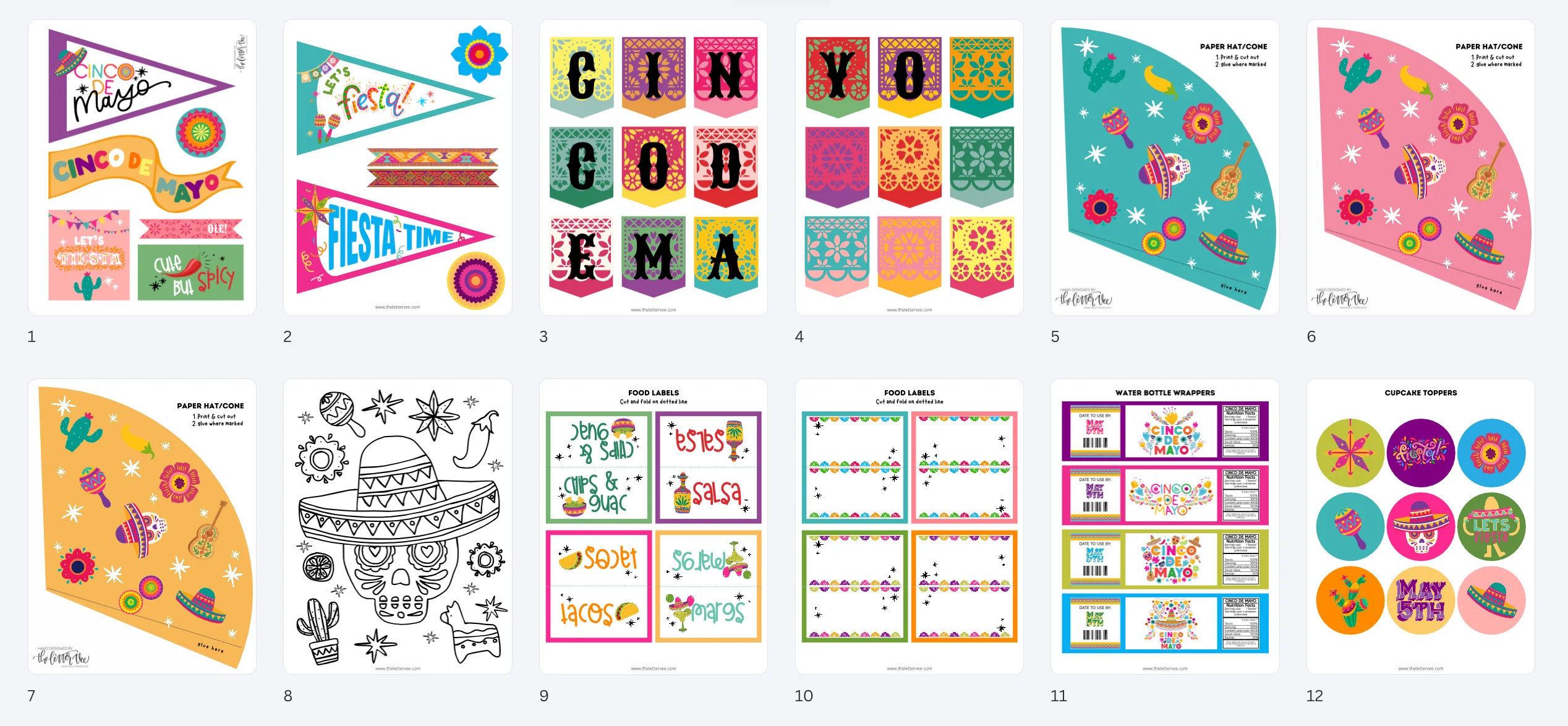 Cinco de Mayo | Printable Party | The Letter Vee